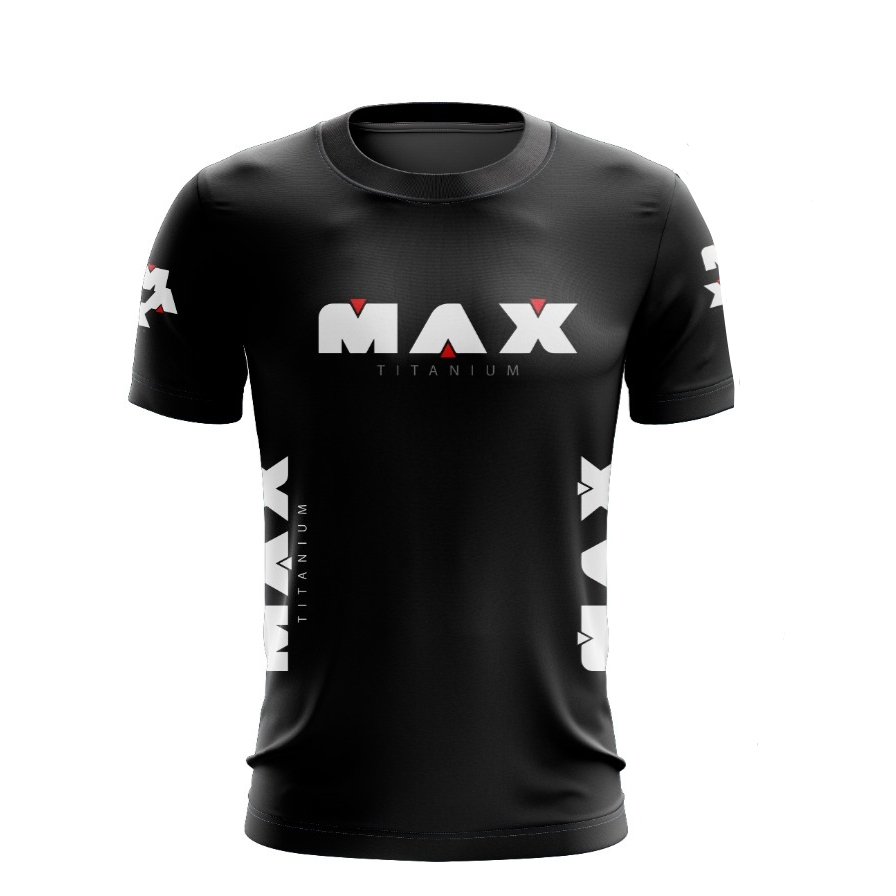 CAMISETA MAX TITANIUM ACADEMIA TREINO -DRI FIT PROMOÇÃO