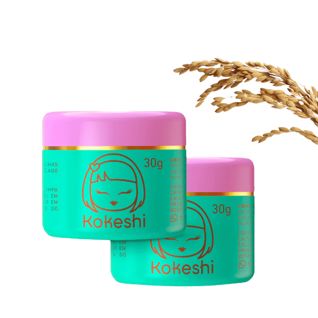 Super Kit 2 Creme Facial Pele de Porcelana Kokeshi Milagre do arroz 30g em Oferta na Shopee