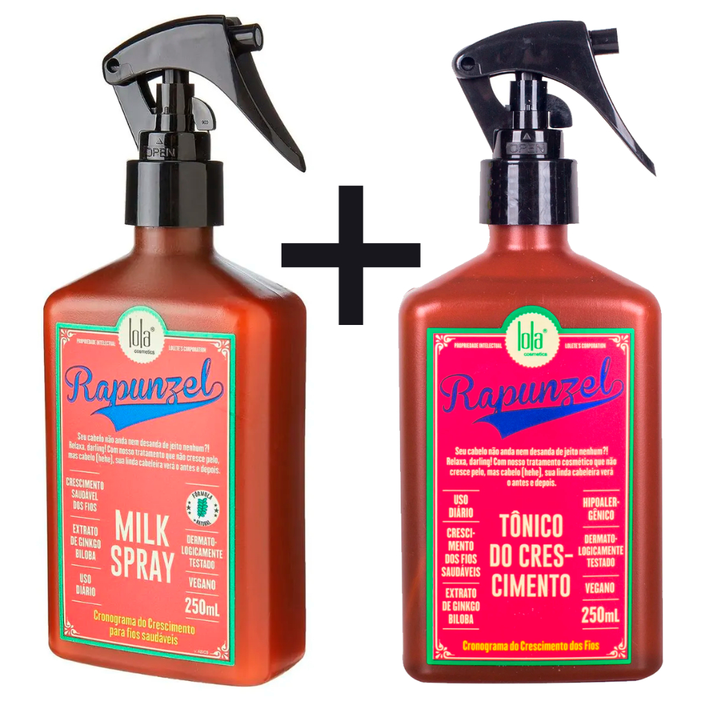 KIT Lola Tonico Rapunzel e Milk Rapunzel Leave In (2 produtos) em Oferta na Shopee