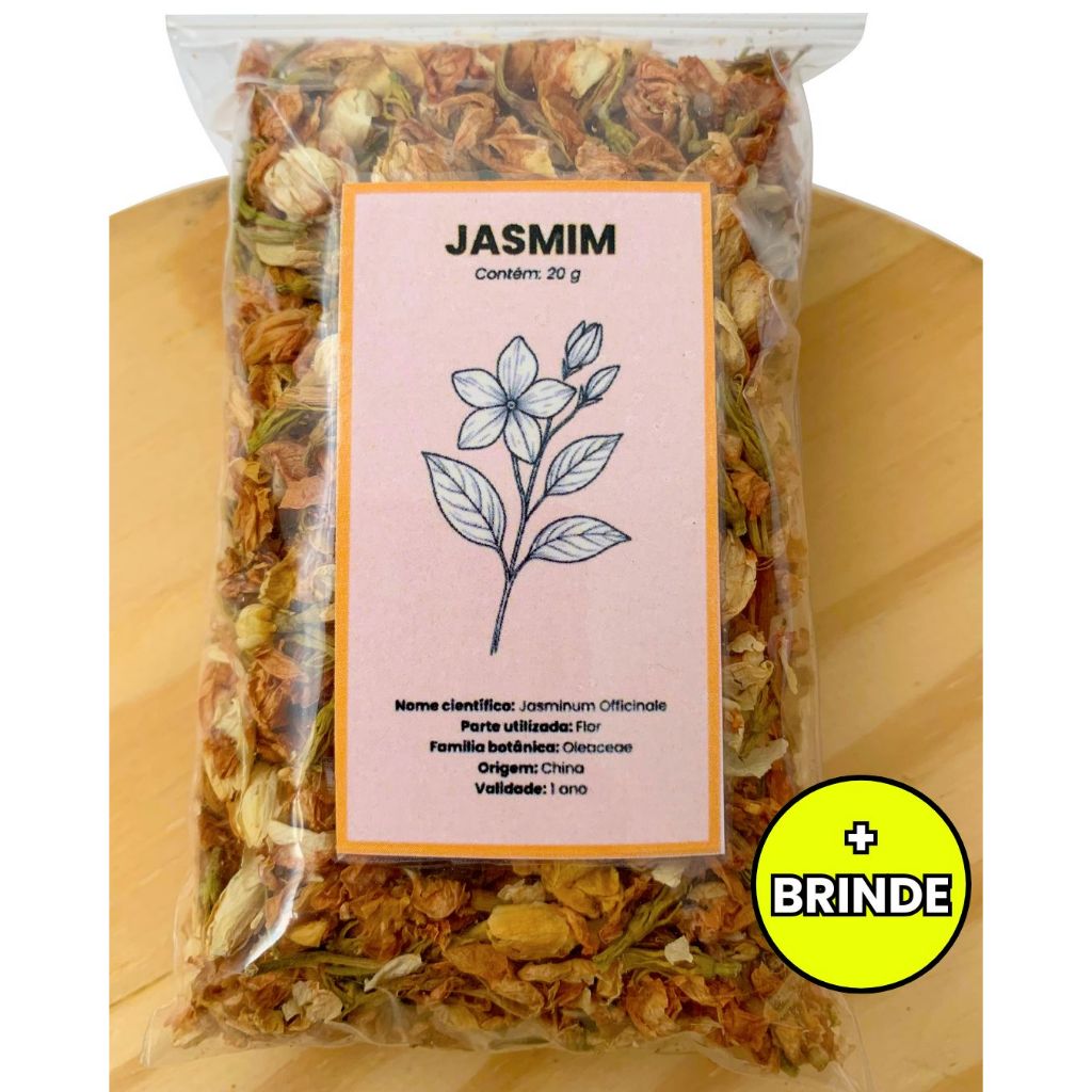 Jasmim Importada Chinesa - Jasminum Officinale 20g em Oferta na Shopee