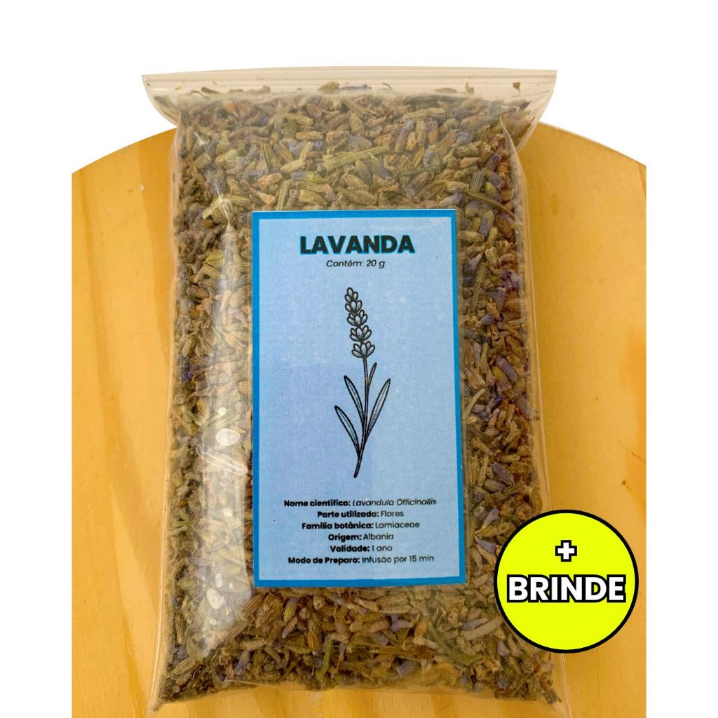 Lavanda (Alfazema Azul) Importada Albânia - Lavandula Officinallis 20g em Oferta na Shopee