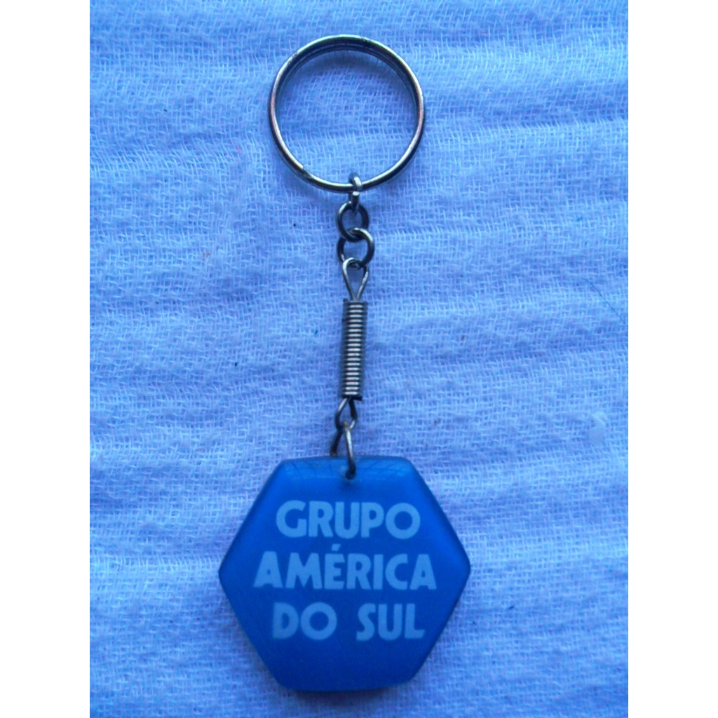 CHAVEIRO ANTIGO - ANOS 1970/1980 - GRUPO BANCO AMERICA DO SUL - FEITO DE ACRILICO  -  BEM CONSERVADO