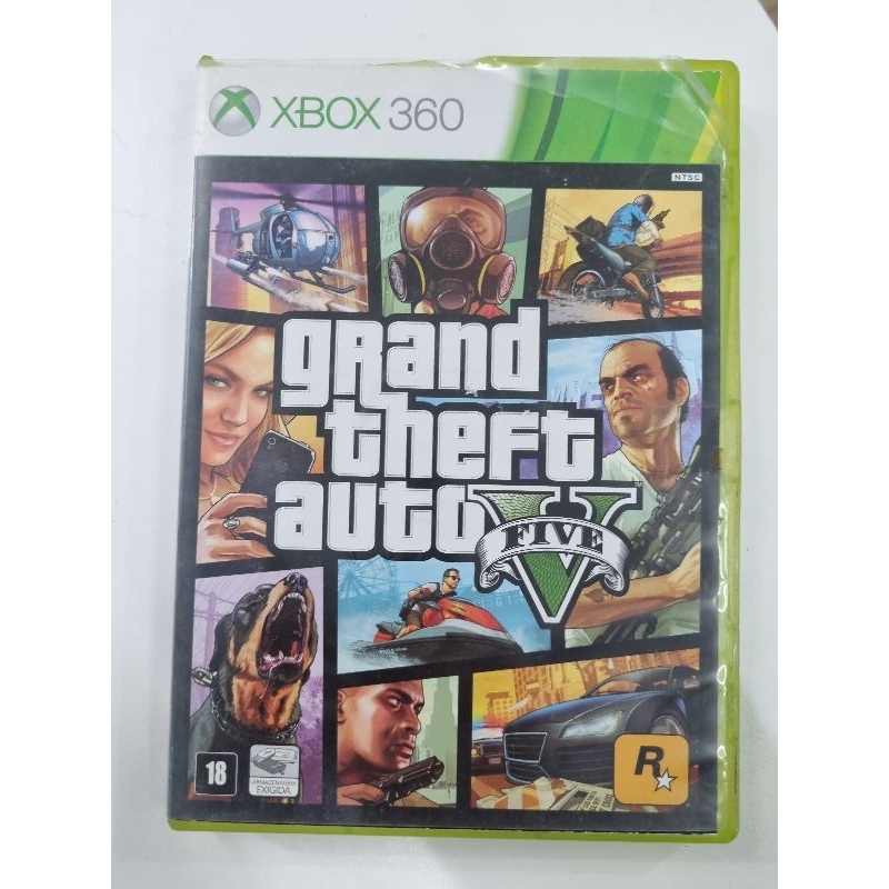 GTA 5 - Midia Física original pra xbox 360 bloqueado jogo usado funcionando 100%