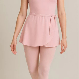 Saia Ballet Infantil e Adulto Cós Transpassado Rosa / Preta em Oferta na Shopee