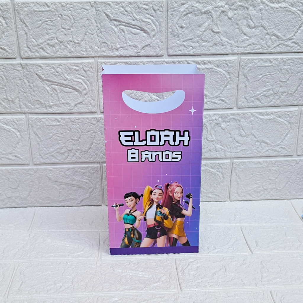 Sacolinha Personalizada Guerreiras do K-POP / Lembrancinhas Personalizadas / Festa Infantil /Mimo