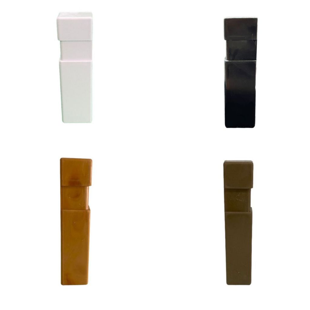 Kit Terminal Fim de Barra 7cm Rodapé Real Pvc