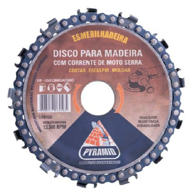 Disco Corrente De Motosserra Para Cortar Esculpir Madeira Uso em Lixadeira Esmerilhadeira em Oferta na Shopee
