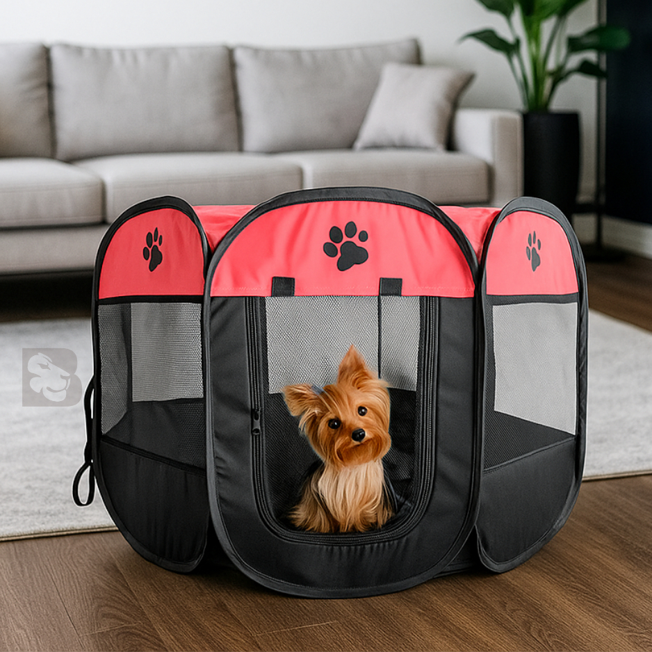 Cercado Pet Dobrável Portátil Casinha Cachorro Cão e Gatos Cercadinho Tamanho Grande Chiqueirinho