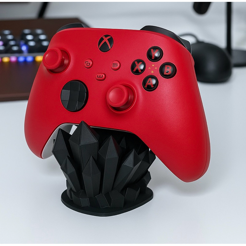 Suporte Gamer Cristal para 1 Controle PS5 PS4 PS3 Xbox | Base Organizador Setup Gamer Geek