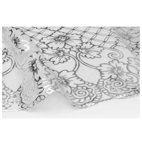 Trilho de Mesa Renda Floral  | Decoração Elegante para Sala de Jantar e Cozinha-Pvc