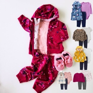 Trio Bebê Body Calça Casaco Carter's  Importado Original Inverno Menina – RN a 24 meses 💖
