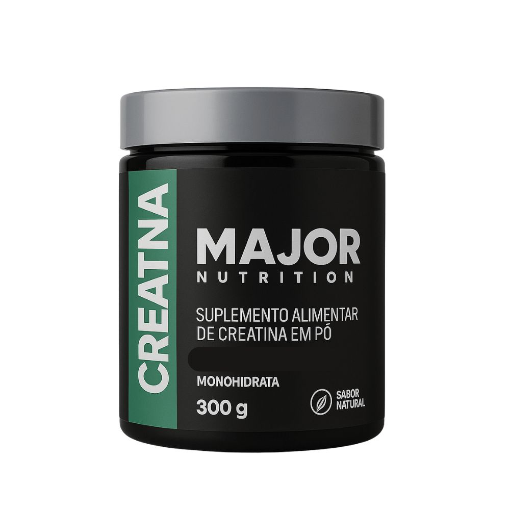 Creatina Monohidratada 100% Pura em Pó 300g – Major Nutrition | Força, Energia e Ganho Muscular