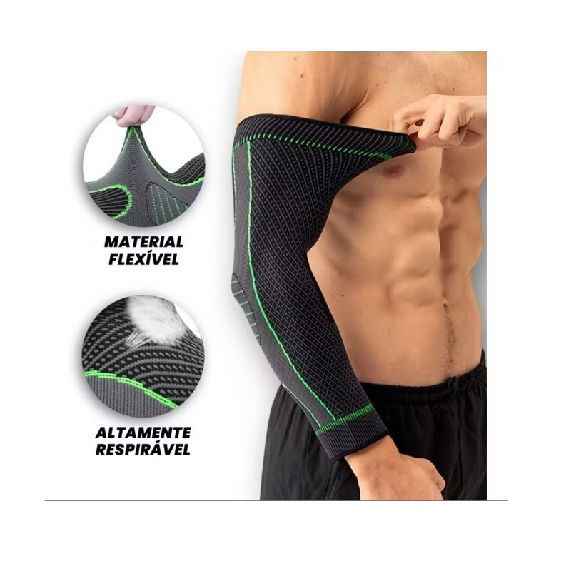 Cotoveleira Ortopédica Compressão Braço Proteção Esport em Oferta na Shopee