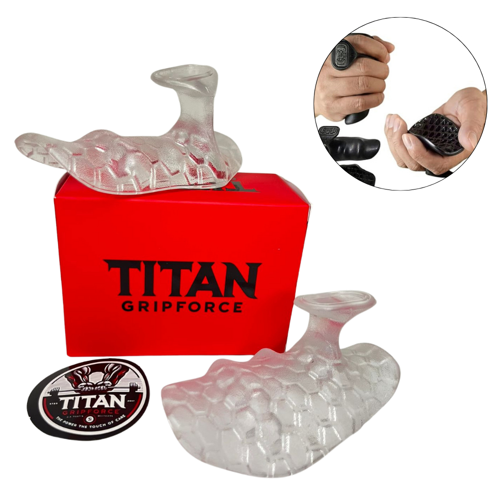 Luva Academia Musculação Treino Titan GripForce Protetor Pegada Antiderrapante Max Grip Halteres Barras Crossfit