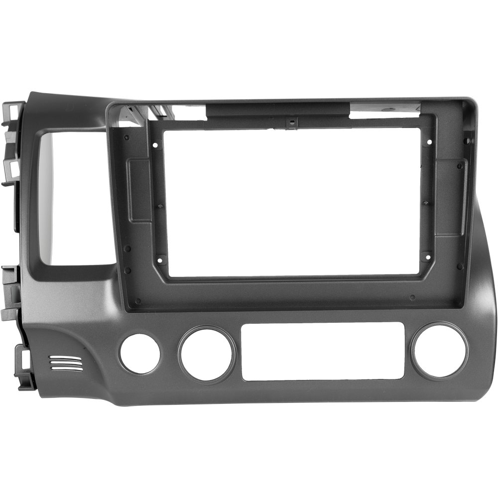 Moldura 10 Polegadas Honda New Civic 2007 A 2011 Painel Multimídia 2din Cinza Alto  Acabamento em Oferta na Shopee