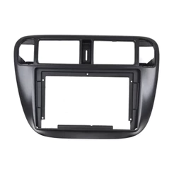 Moldura 9 Polegadas Civic 1996 A 2000 Painel Multimídia 2din Preto Fosco Alto Acabamento