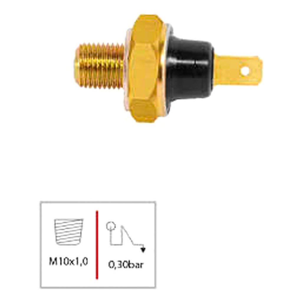 Interruptor Pressão Oleo Vw Fusca Brasilia Kombi TL TC SP2 Variant Karmann-ghia Gol Saveiro Caminhões F12000 F14000 7186
