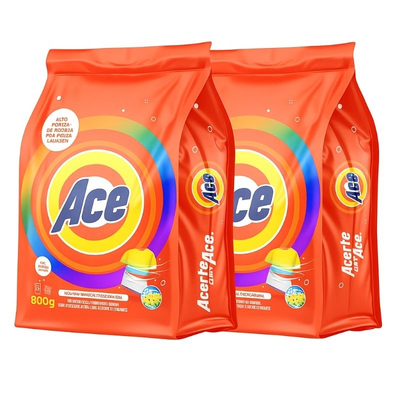 Ace  Sabão Em Pó Lava Roupas de 800g – Poder de Limpeza que Você Vê na Primeira Lavagem! ✨ em Oferta na Shopee