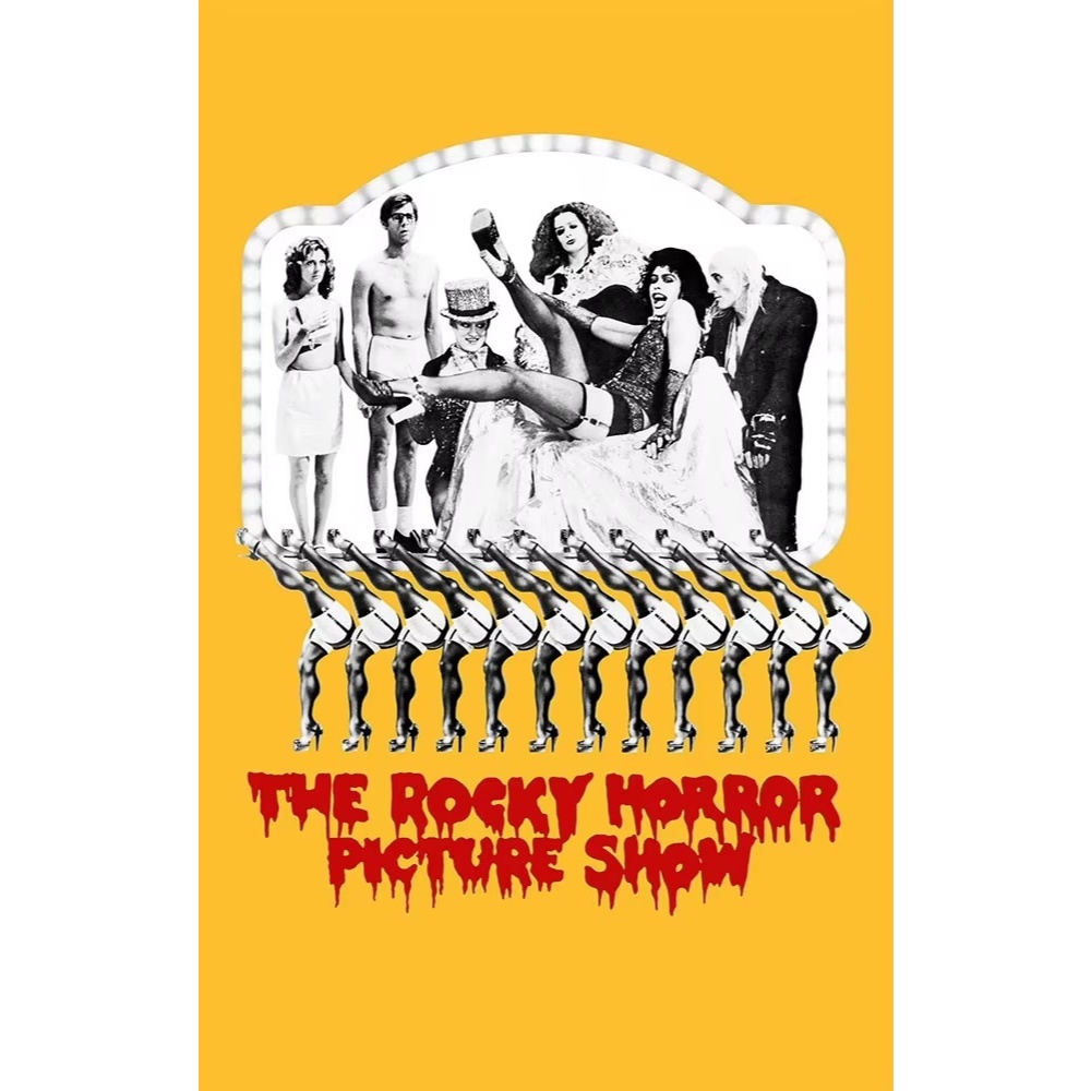 Quadro decorativo Filme cult The Rocky Horror Picture Show anos 70 (1 peça)