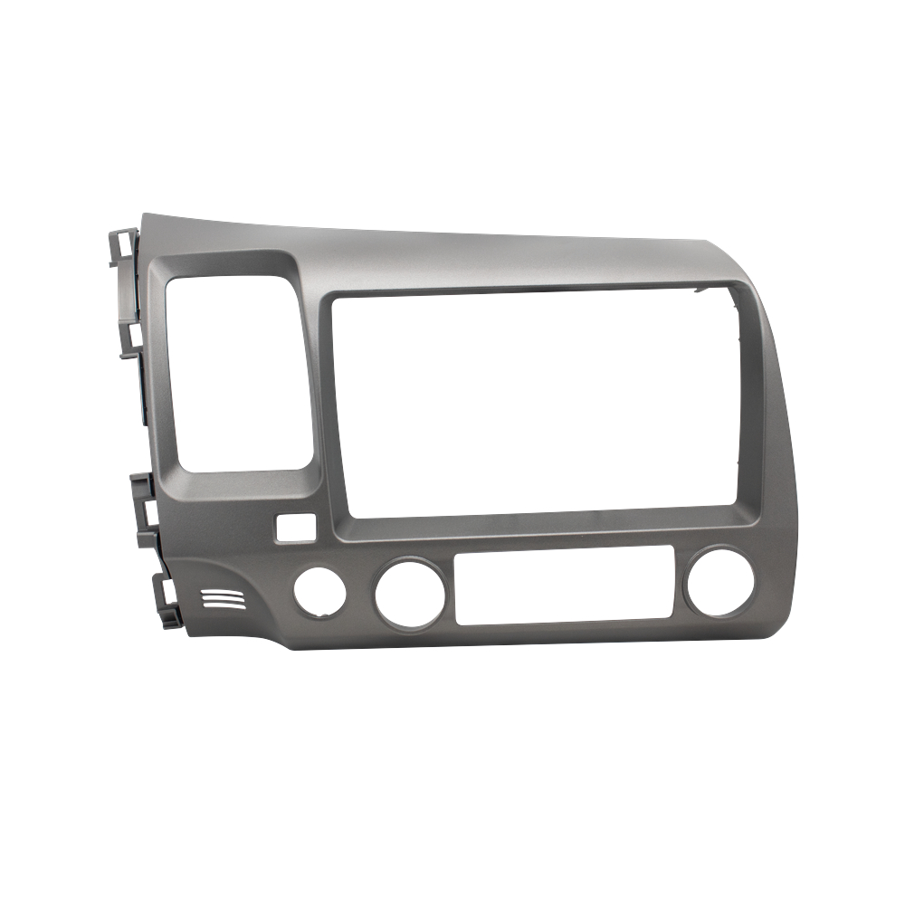 Moldura 9 Polegadas Honda New Civic 2007 A 2011 Painel Multimídia 2din Grafite Alto  Acabamento