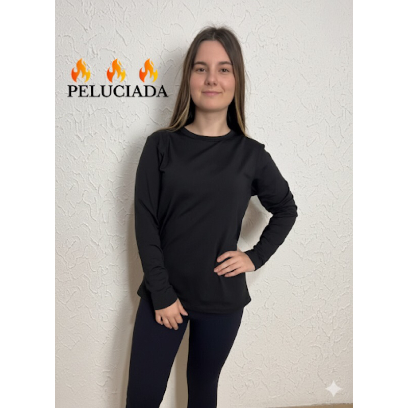 Blusa Térmica UNISSEX Peluciada com Manga Longa Blusa de Frio Confortável
