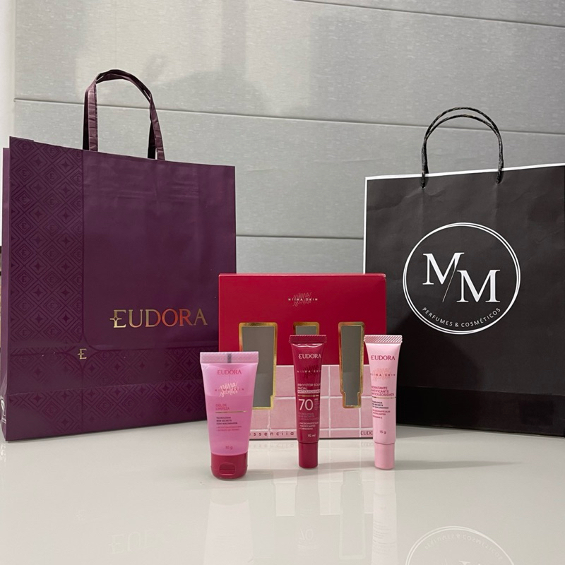 Kit Cuidados Faciais Niina Skin: Gel de Limpeza 30ml + Hidratante Facial 15g + Protetor Solar 15ml Eudora Niina Secrets