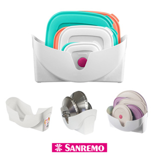 Porta Tampas De Plástico Suporte Organizador de Cozinha Sanremo em Oferta na Shopee