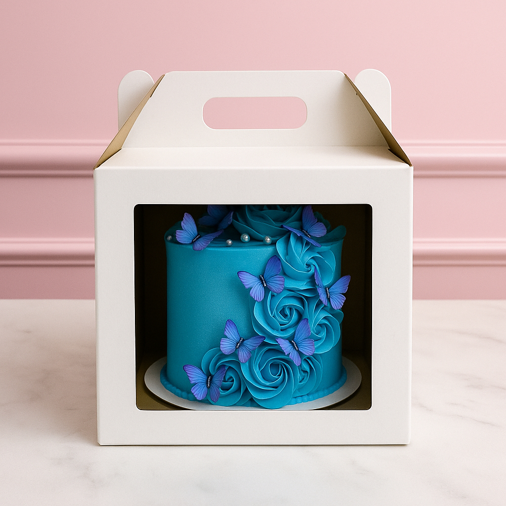 Caixas Para Bolo Alto Visor 15x15x15 Bento Cake Confeitaria Cakebox KIT 5~20 em Oferta na Shopee