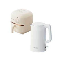 [Venda em conjunto] Gaabor Air Fryer 1,4L AF20M + Chaleira Elétrica 1,7L EK20M com Regulação Constante