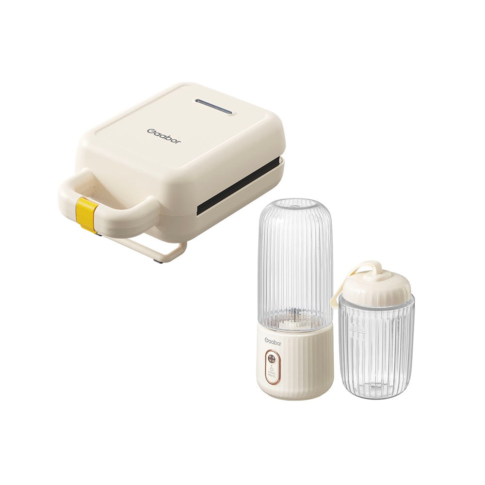 [Venda em Conjunto] Gaabor Sanduicheira Elétrica SM60M + Espremedor de Frutas Portátil 350 ml + 280 ml FP03T em Oferta na Shopee