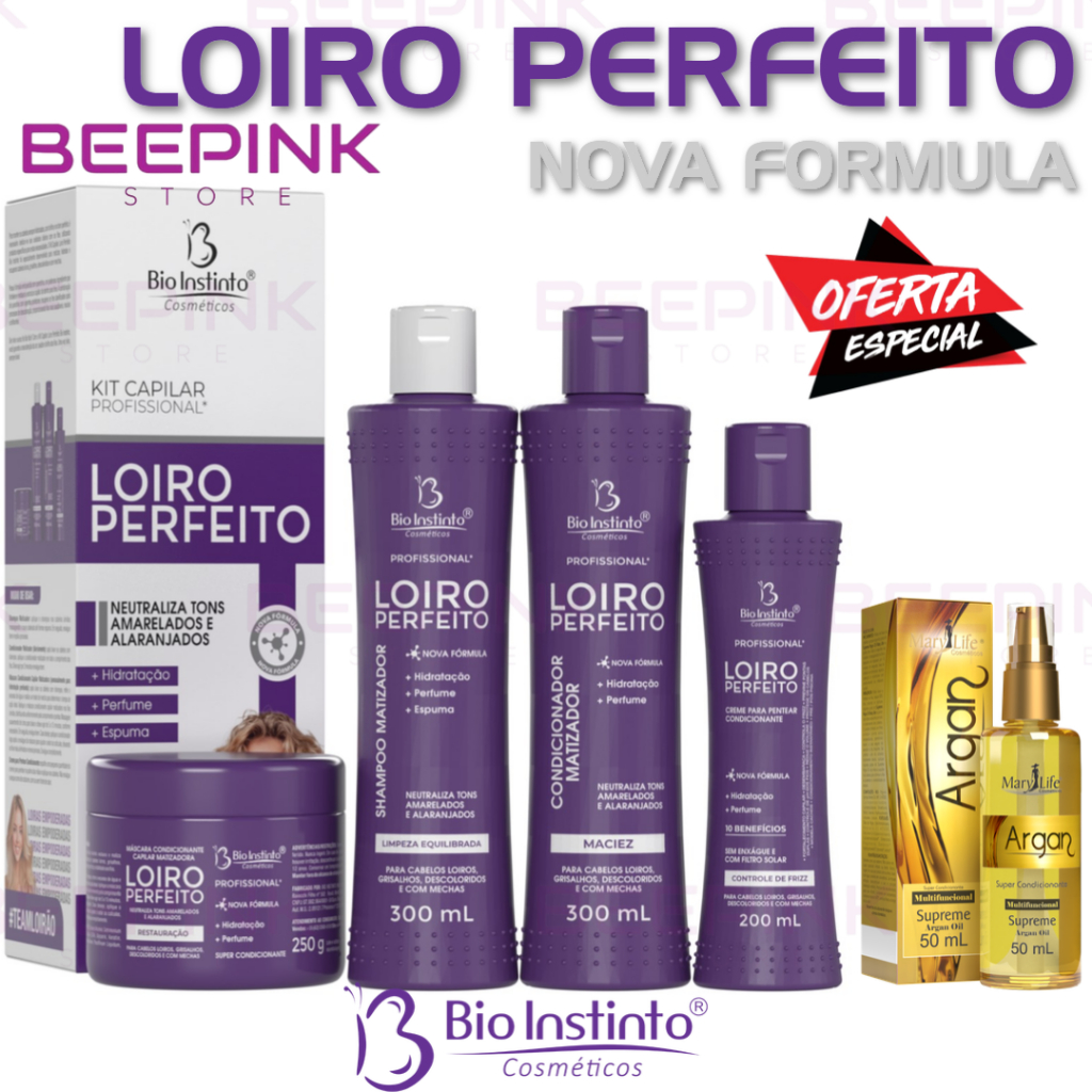 🌟 CHEGOU O KIT LOIRO PERFEITO - NOVA FÓRMULA! 🌟 💜 BIO INSTINTO  💜 em Oferta na Shopee