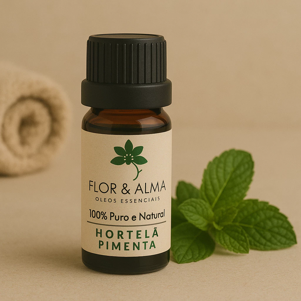 Óleo Essencial Hortelã Pimenta Puro e Natural 10 ml