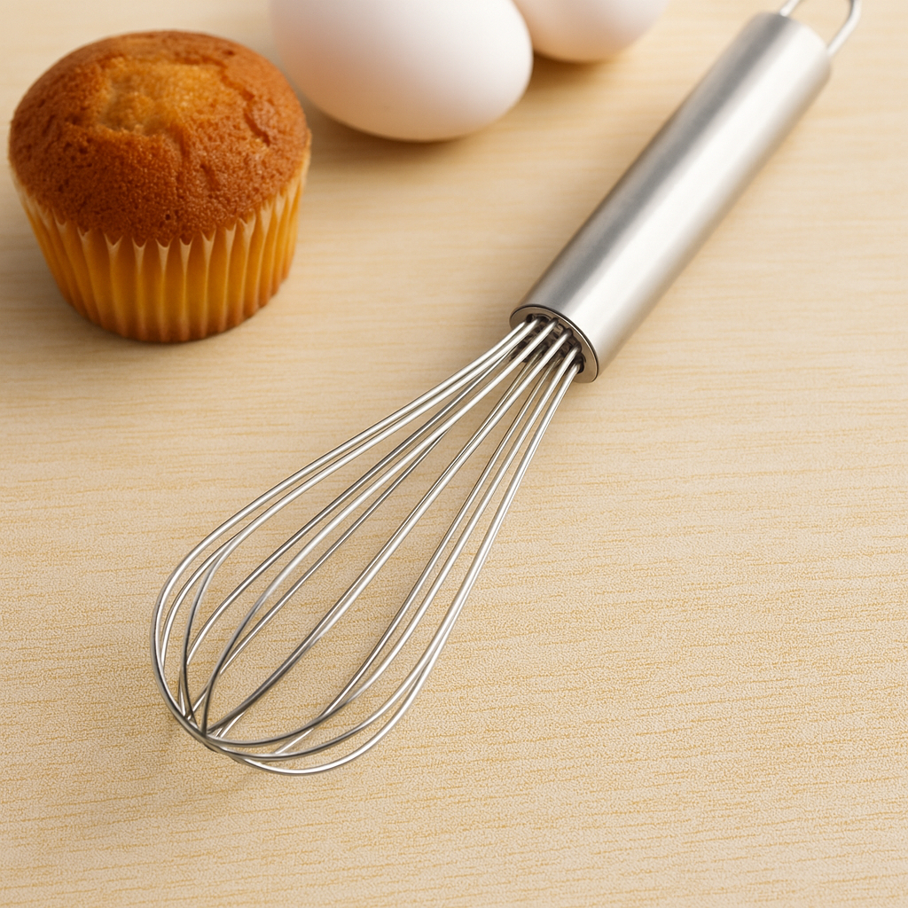 Batedor De Ovos 28,5 Cm Gourmet Fouet Omelete Bolo Cozinha Aço Inox Fue em Oferta na Shopee