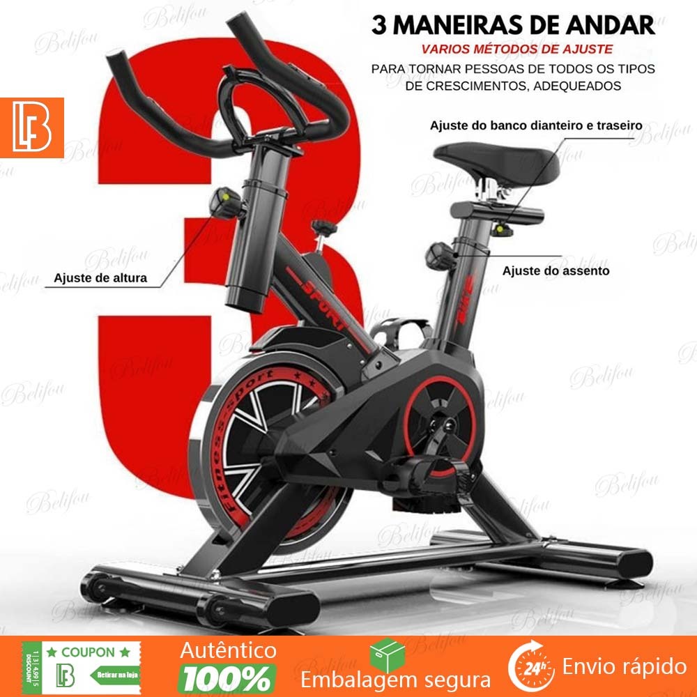 Bicicleta Ergométrica Profissional para Academia – Suporta até 120KG – Ideal para Exercícios em Casa em Oferta na Shopee