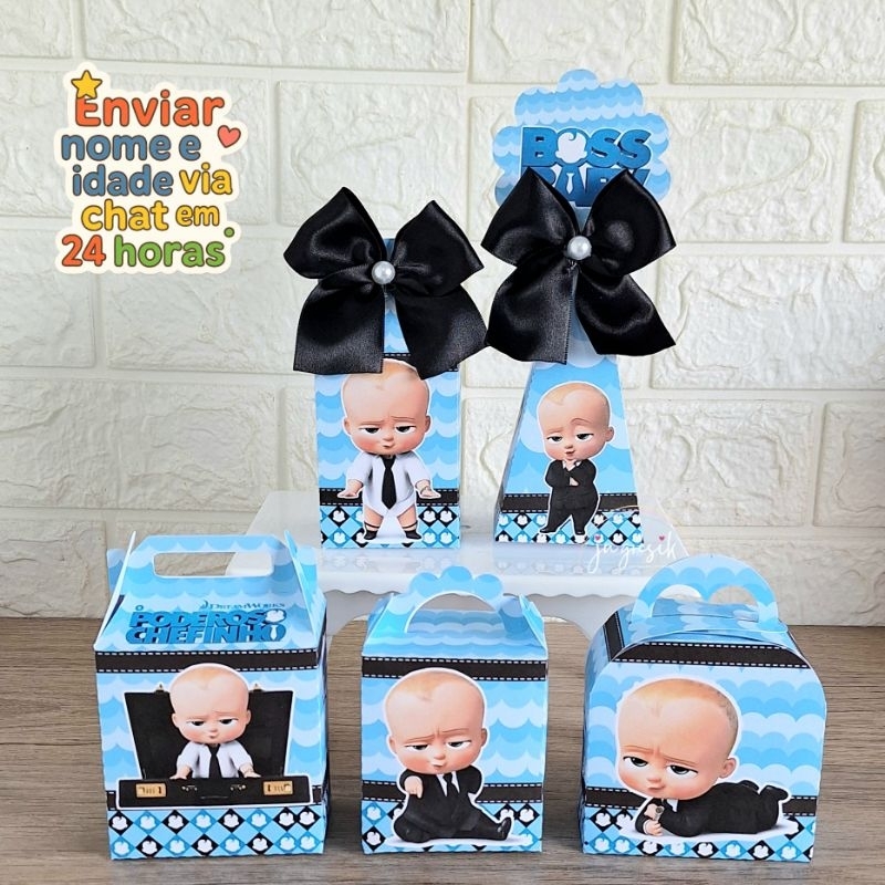 kit festa Poderoso chefinho caixinha personalizada para festa de aniversário menino personalizado poderoso chefinho