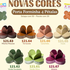 50~300 PORTA FORMIMHA PARA DOCES 3,3x3,3 NOVAS CORES