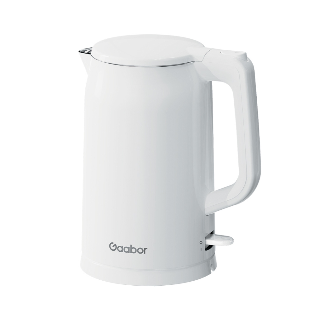 Gaabor Chaleira Elétrica 1,7L em Aço Inoxidável com Parede Dupla Resistente ao Calor EK20M-WH01A em Oferta na Shopee