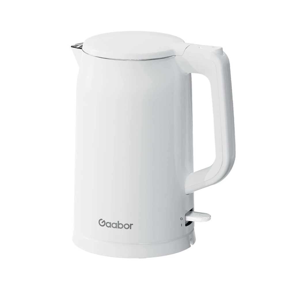 Gaabor Chaleira Elétrica 1,7L em Aço Inoxidável com Parede Dupla Resistente ao Calor EK20M-WH01A