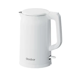 Gaabor Chaleira Elétrica 1,7L em Aço Inoxidável com Parede Dupla Resistente ao Calor EK20M-WH01A