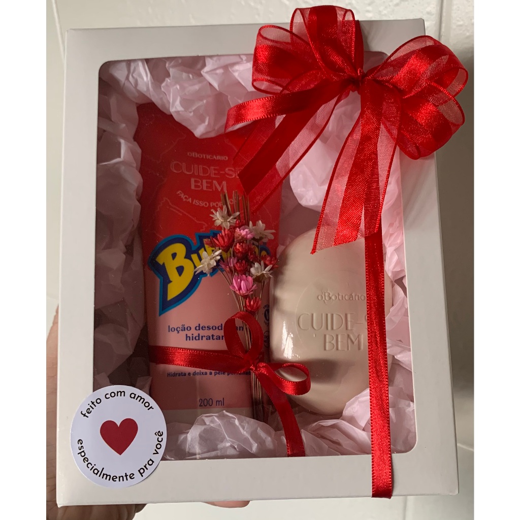 Kit presente Bubbaloo Cuide-se Bem - O Boticário