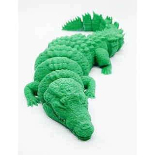 Brinquedo Jacaré/crocodilo Articulado 25cm Flexível E Flutua em Oferta na Shopee