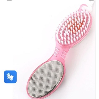 2 kits  4 funções em 1 .. Escovas de unhas e pés,  Ralixa de aço, lixa para os pés, Pedra Pomes.Globalmil.. em Oferta na Shopee