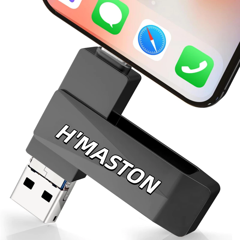 Pen Drive 2 Em 1 Tipo C Giratório USB 3.0/8 16 32 64 128 GB Unidade Flash De Alta Velocidade