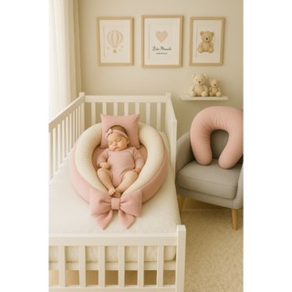 Ninho Redutor De Berço e Almofada Amamentação 400 Fios Várias Cores em Oferta na Shopee