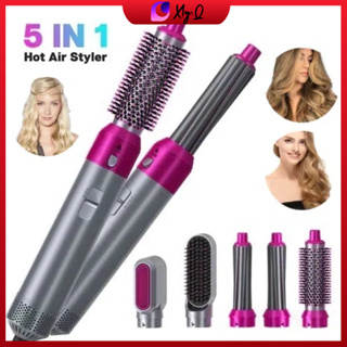 Escova 5 em 1 Profissional Secador Pente, Modelador Aumenta Volume Rapidamente Fácil de Usar Resultados de Salão em Oferta na Shopee