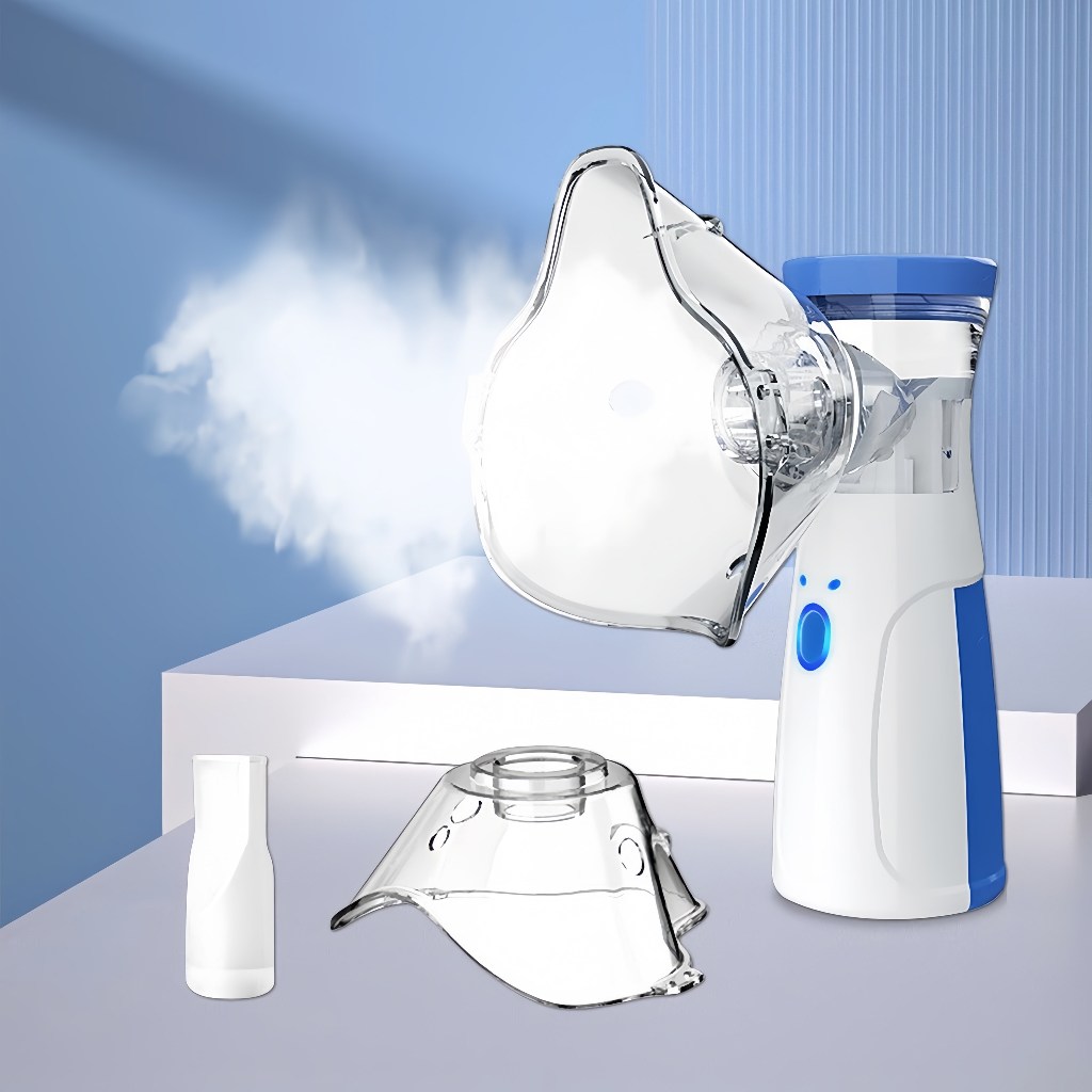 AIQUE Nebulizador Portátil Mini Inalador Silencioso Ultra-sônico Automático para Adultos e Crianças TECNO SHOP