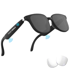 HONEYWHALE GL-08 Óculos de Sol Bluetooth Sem Fio, Esportivos Inteligentes/Alto-falante