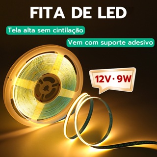 Fita LED Rolo 120 por Metro IP20 12V 3528 Três Cores Disponíveis para Decoração 5 Metros em Oferta na Shopee