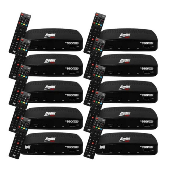 KIT 10 BEDIN SAT BS9900S FULLHD REGIONALIZADO em Oferta na Shopee