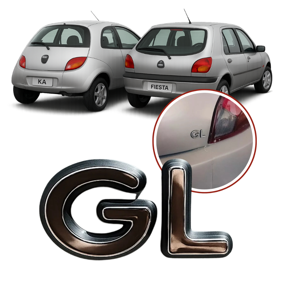 Emblema Gl Do Fiesta Escort Ka 1997 a 2004